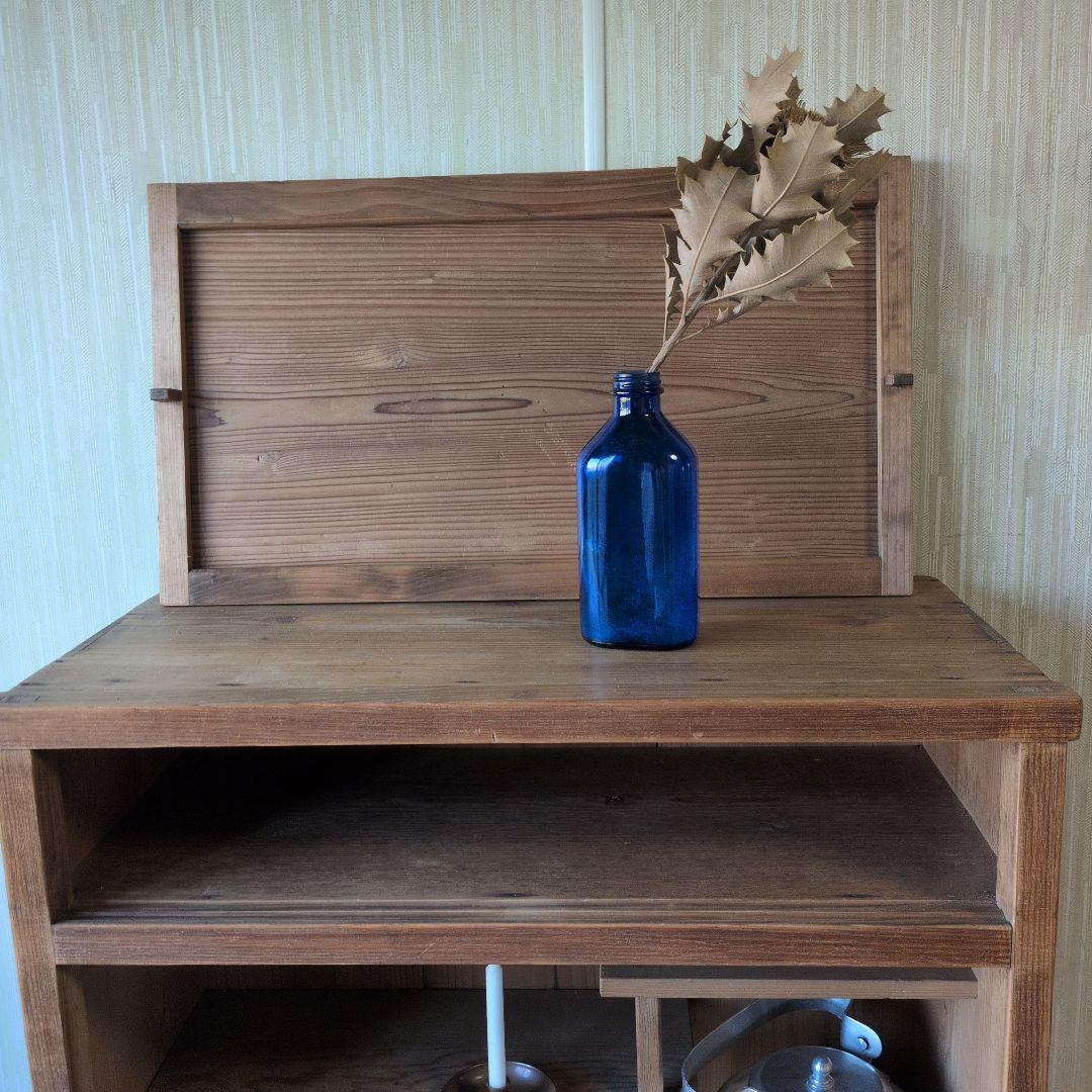 アンティーク大正時代木製茶箪笥 引き出し付き コンパクト