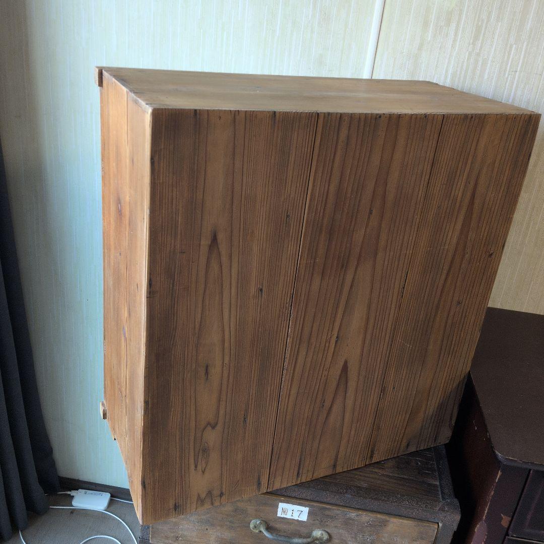 アンティーク大正時代木製茶箪笥 引き出し付き コンパクト
