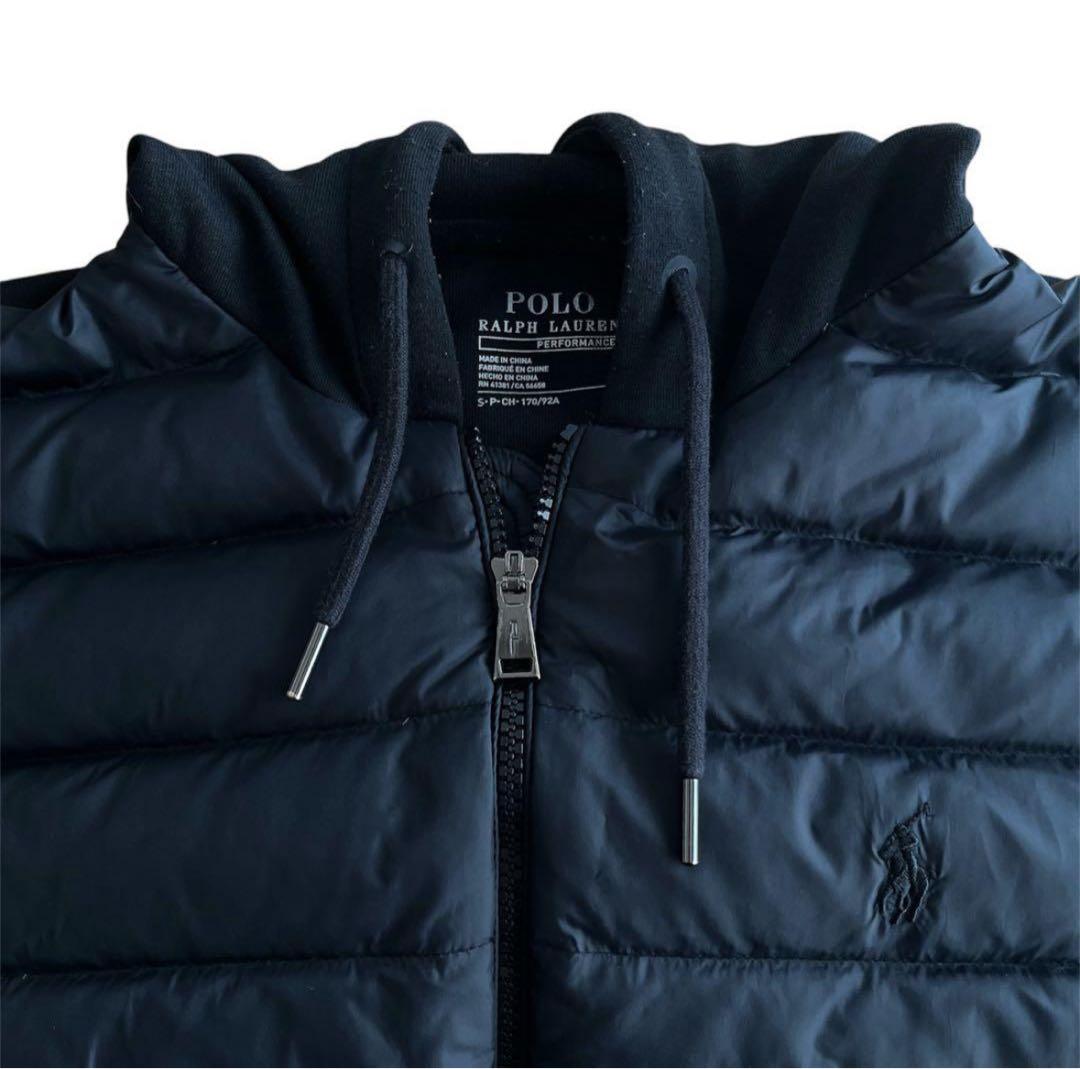 美品✧ ポロラルフローレン フーディベスト ダウンベスト ブラック 黒 Sサイズ