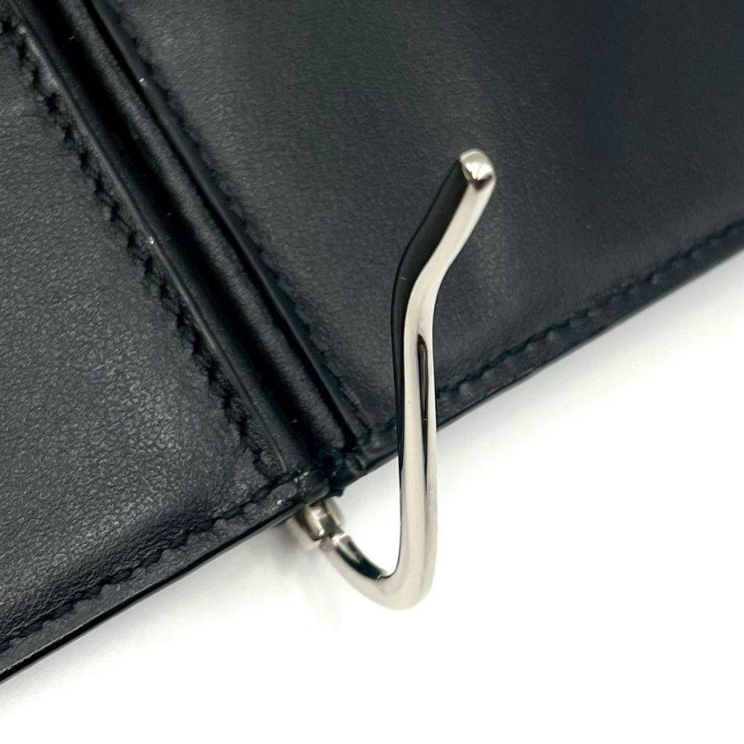 極美品 近年モデル●GUCCI マネークリップ カードケース ジャンボGG 黒