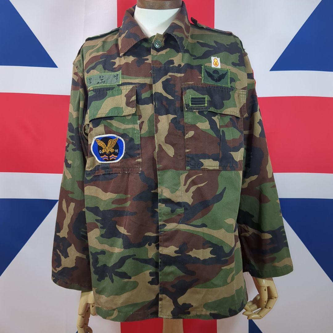 【実物】韓国陸軍 M90ウッドランド迷彩上下セット