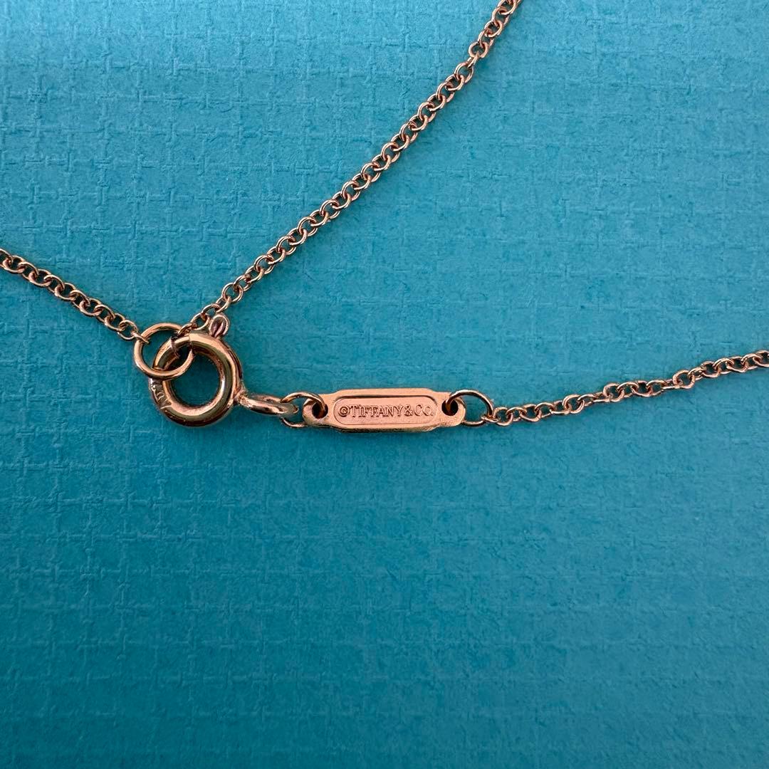 【訳あり】ティファニー Tスマイル ネックレス スモール18Kローズゴールド