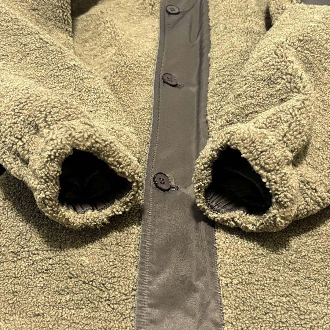 ラディエイト☆ファーフーデッドボアコート ロングコート フォックスファー M