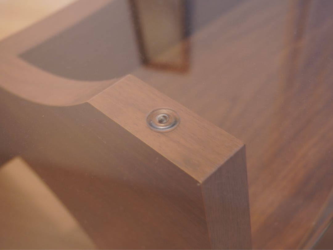 アーチ型ガラスセンターテーブル