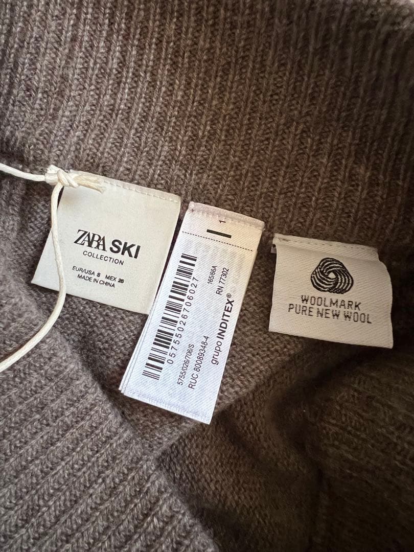 ZARA ザラ 90%ウールFLAREスキーコレクションパンツ S