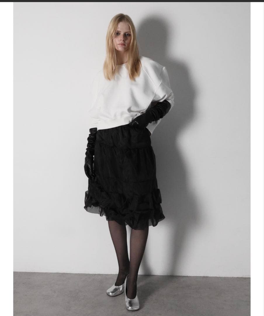 【未使用に近い】AMOMMA PUFF SLEEVE SWEAT裏起毛