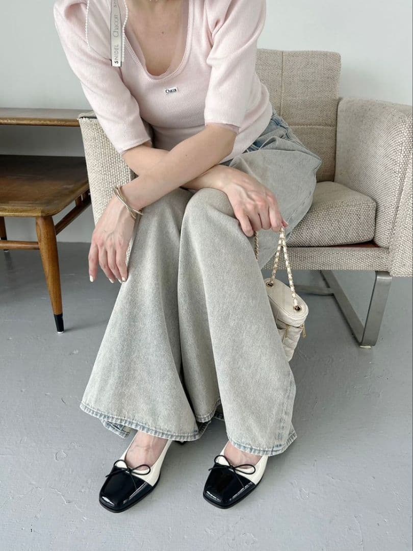 リボン付きメリージェーンシューズ SNIDEL試着のみ