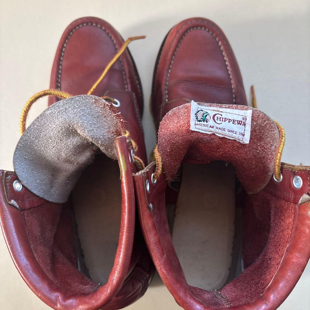 VINTAGE チペワ モックトゥブーツ 8.5インチ メイドインUSA