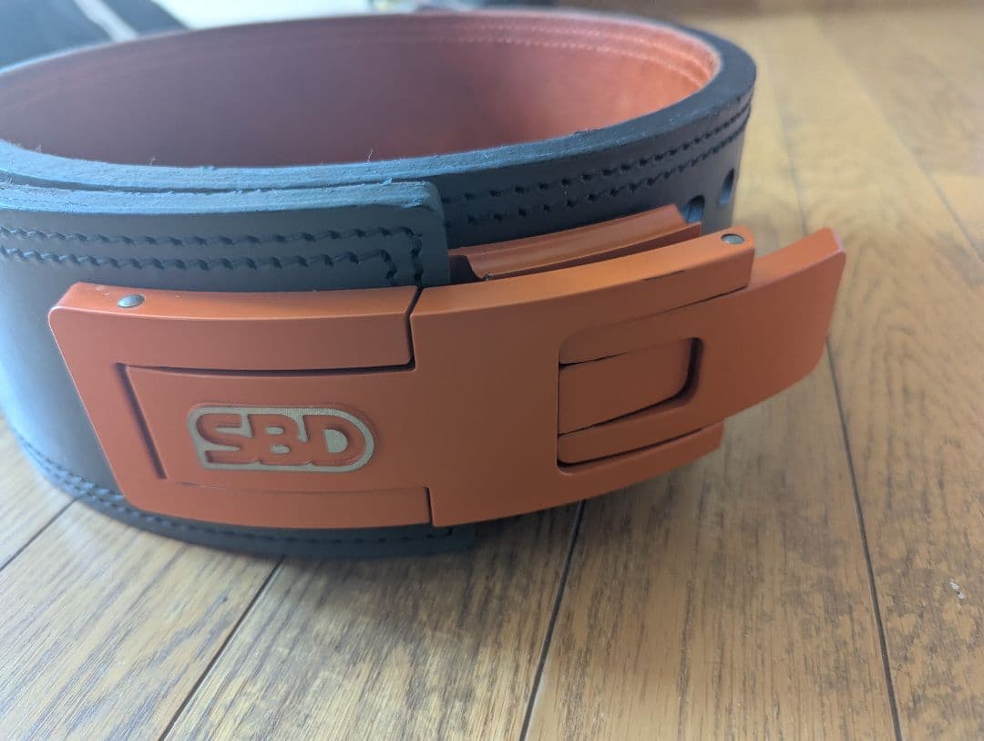 SBD パワーリフティングベルト　Forge Lサイズ　13mm オレンジ