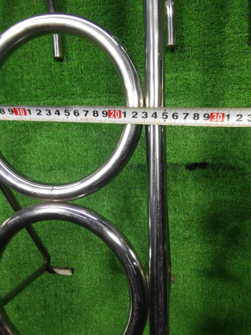 デコトラ　丸リング　プール　ハシゴ　梯子　ステンレス　当時物　レトロ