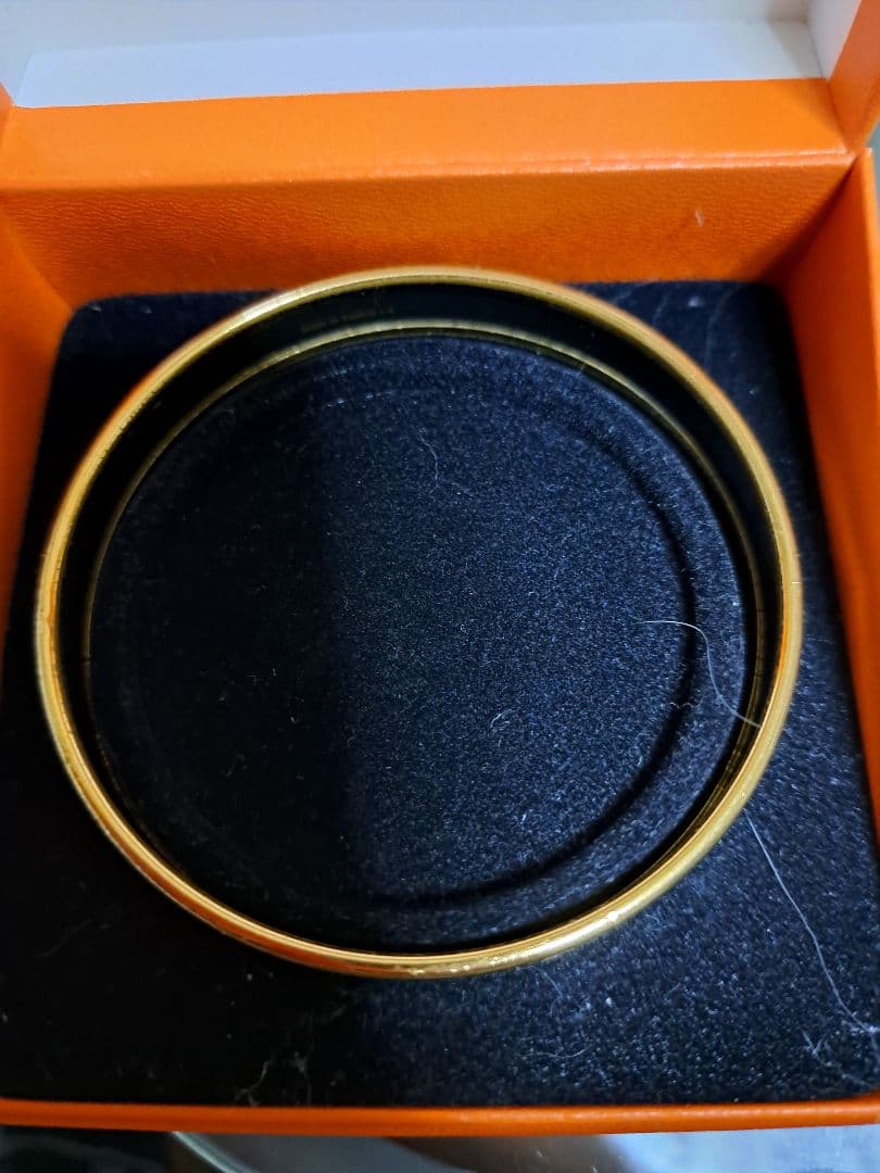 モグラのおじさん 希少！HERMES エマイユPM バングル 猫