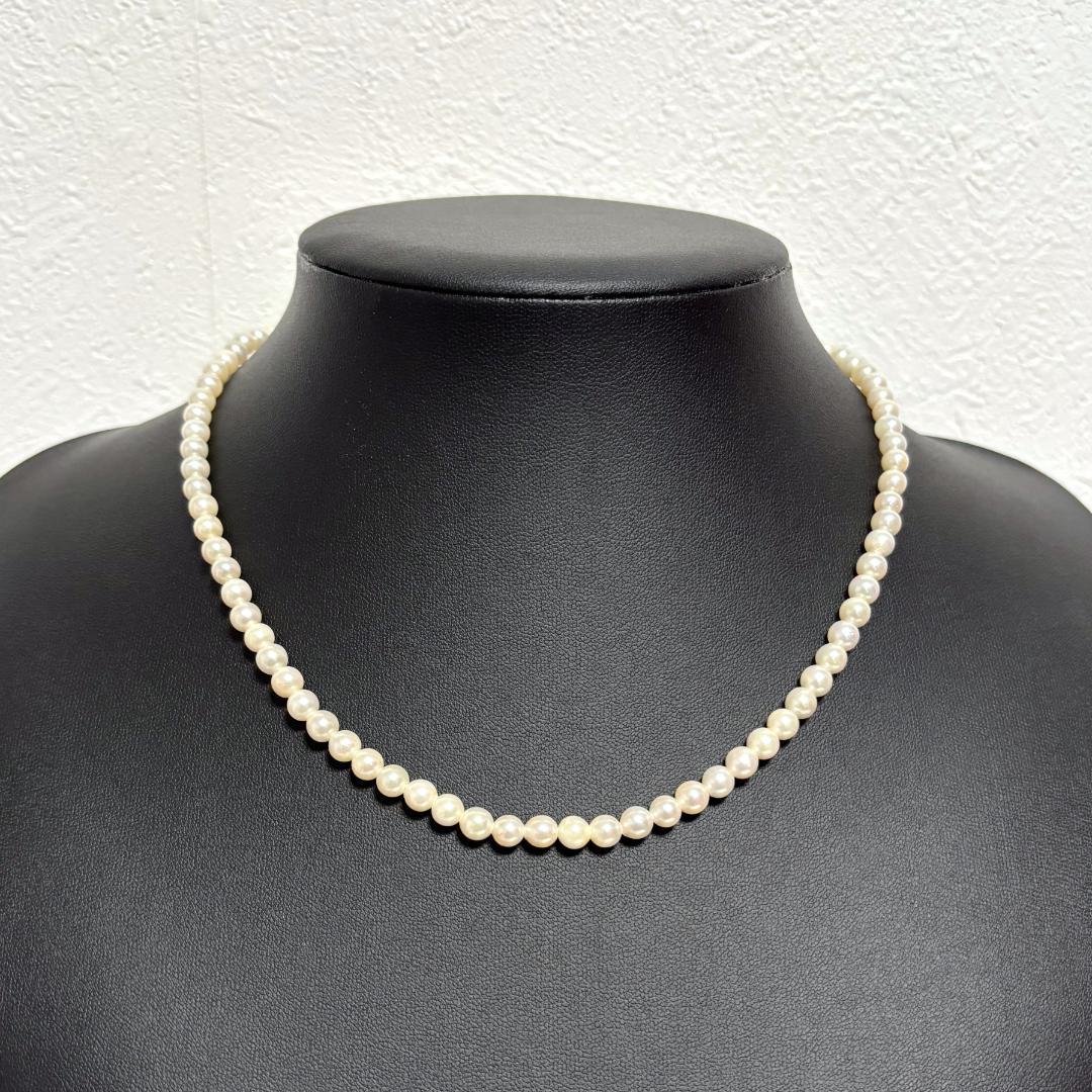 あこや本真珠 ネックレス 4.80mm～5.40mm K14 ミニ鑑別書 糸替済