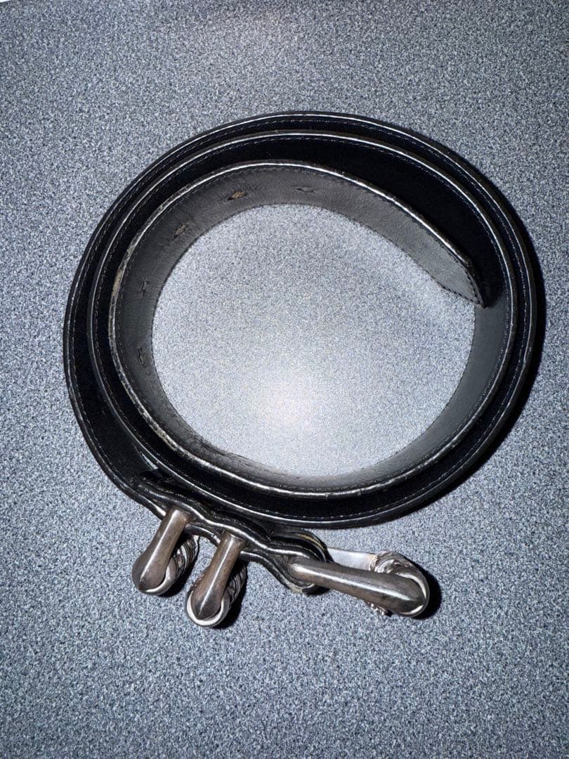 クロムハーツ（原本無）ケルティックローラーレザーベルト38インチ