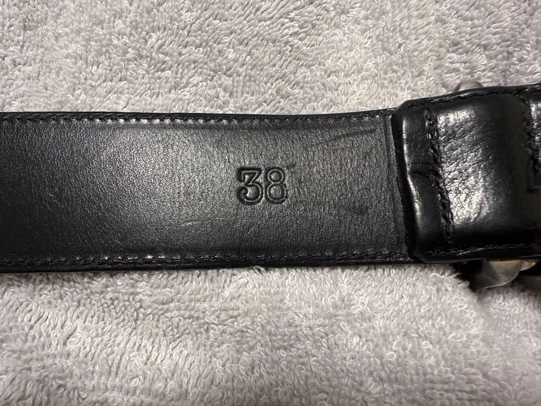 クロムハーツ（原本無）ケルティックローラーレザーベルト38インチ