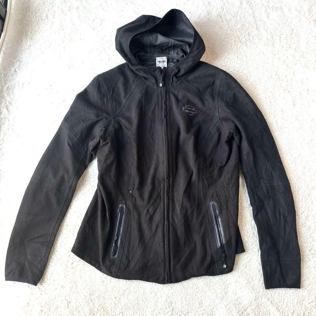 Harley-Davidson フード付きジャケット ブラック　春、夏、秋に