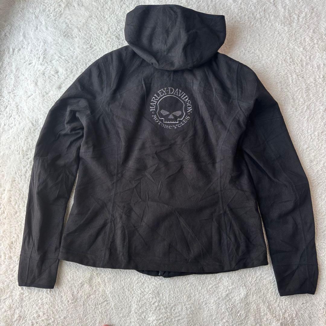 Harley-Davidson フード付きジャケット ブラック　春、夏、秋に