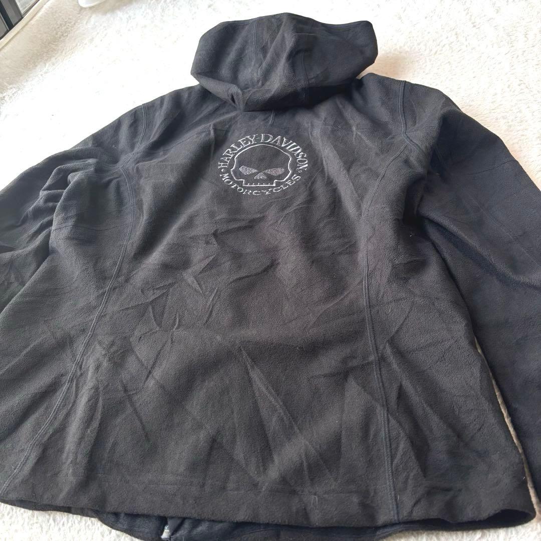 Harley-Davidson フード付きジャケット ブラック　春、夏、秋に