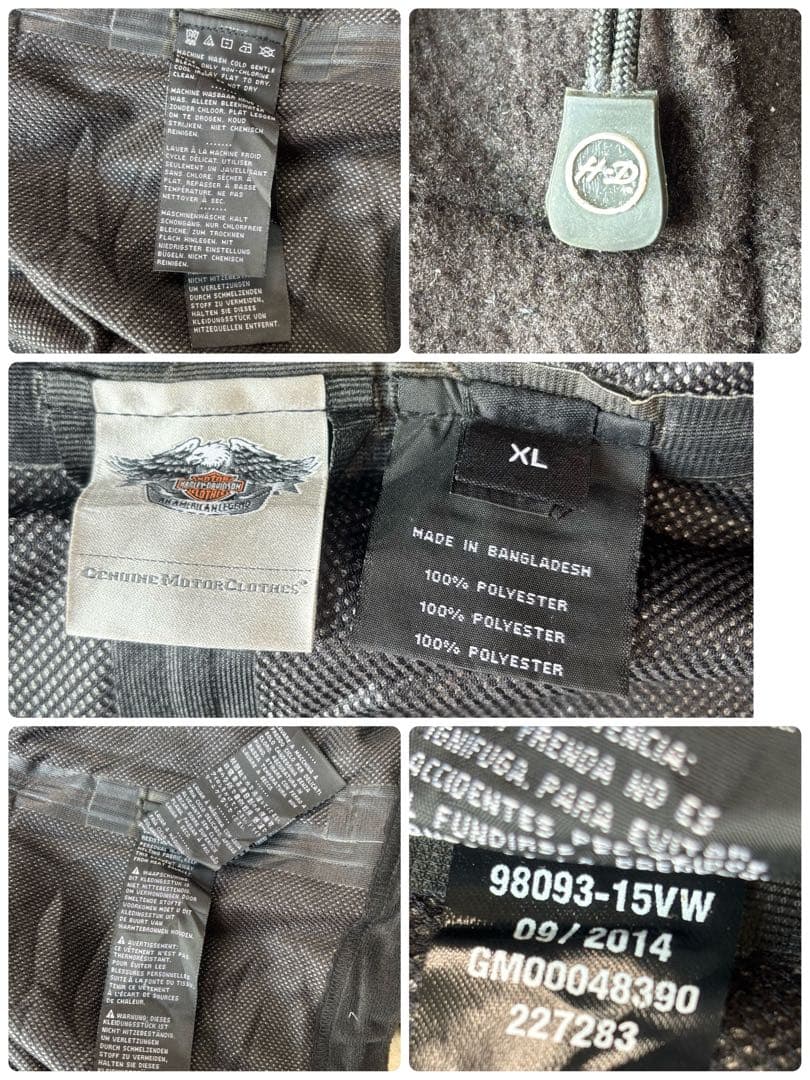 Harley-Davidson フード付きジャケット ブラック　春、夏、秋に