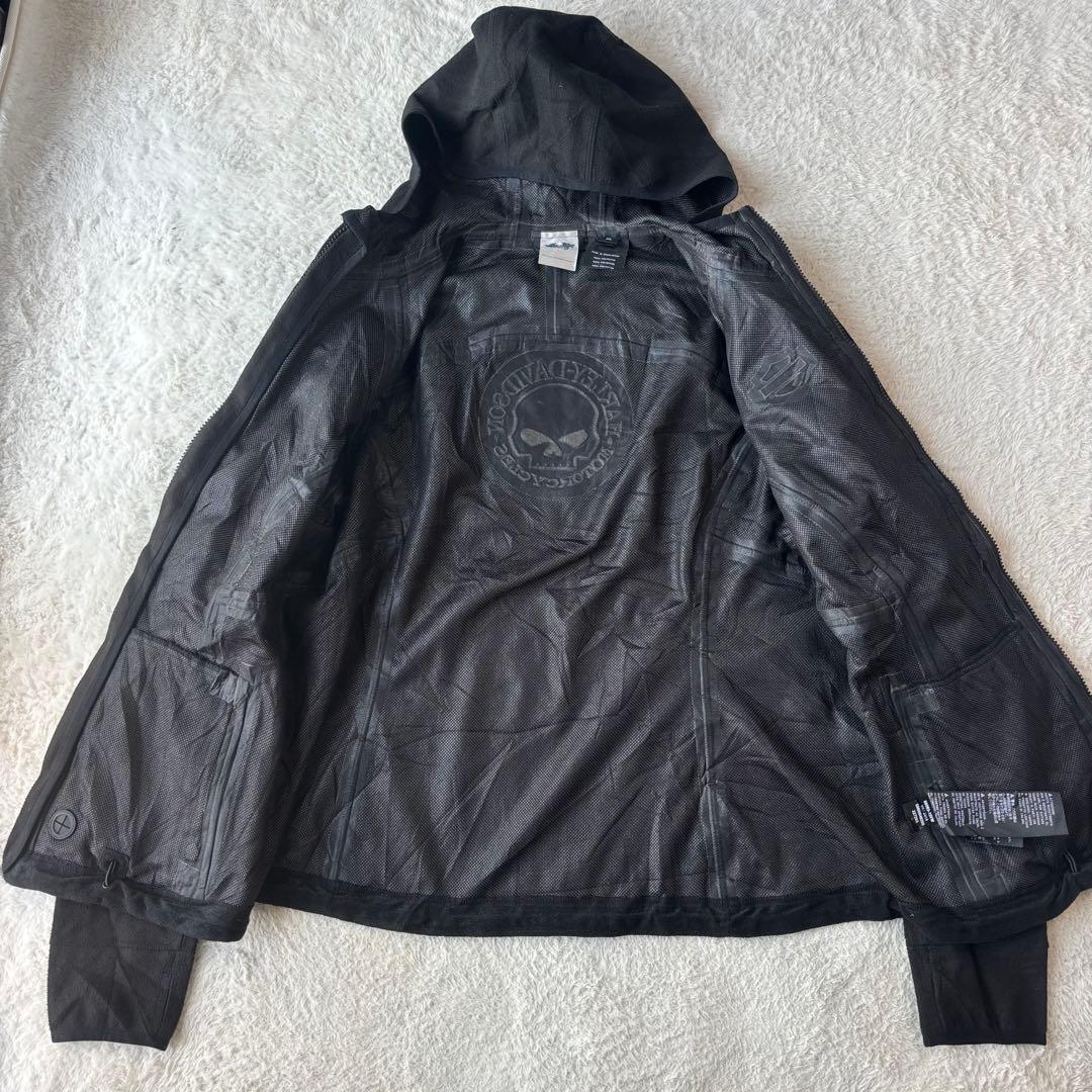 Harley-Davidson フード付きジャケット ブラック　春、夏、秋に