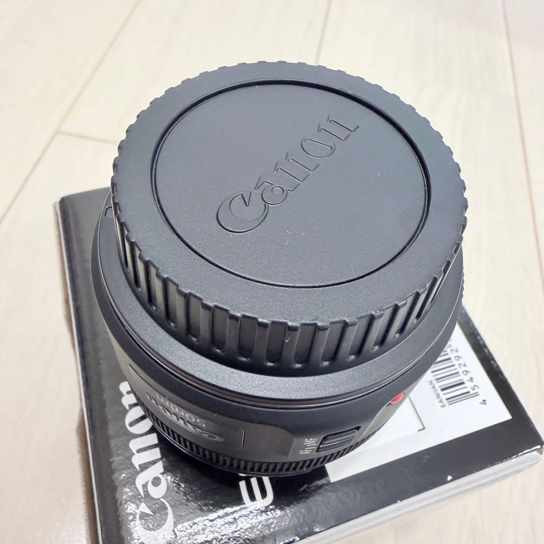 美品★ Canon EF50mm F1.8 STM 単焦点レンズ★フィルター付