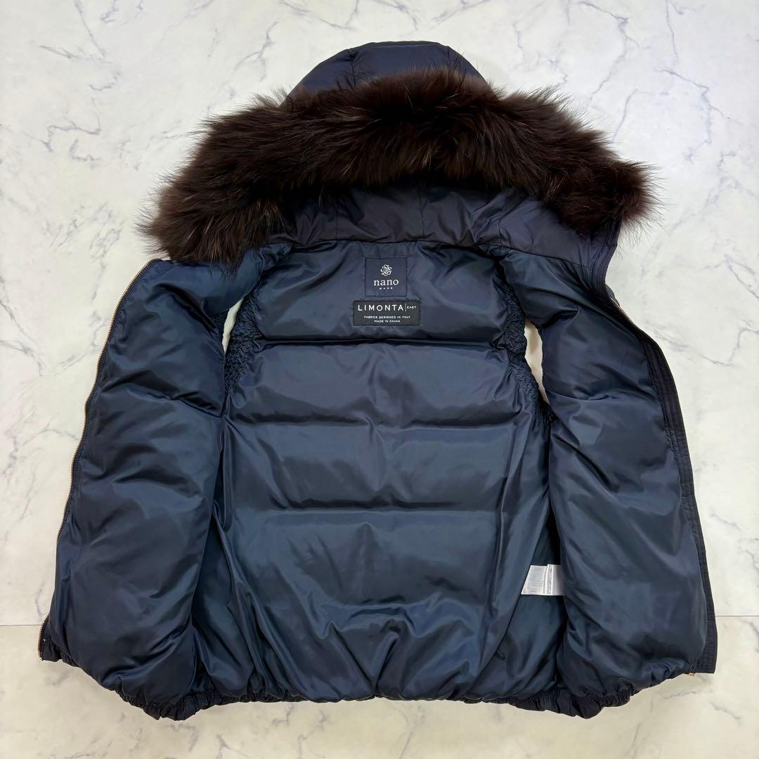 極美品 nanouniverse BASE LIMONTA ダウンベスト M 黒