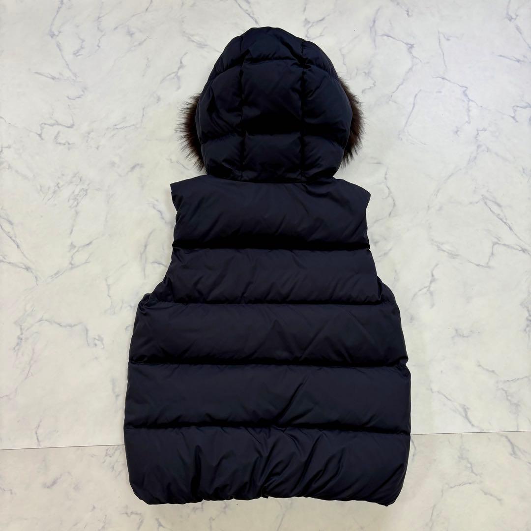 極美品 nanouniverse BASE LIMONTA ダウンベスト M 黒