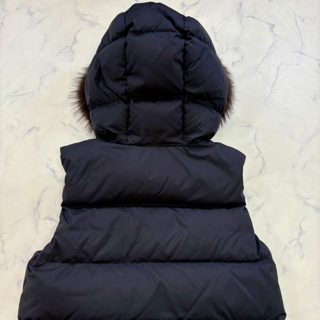 極美品 nanouniverse BASE LIMONTA ダウンベスト M 黒