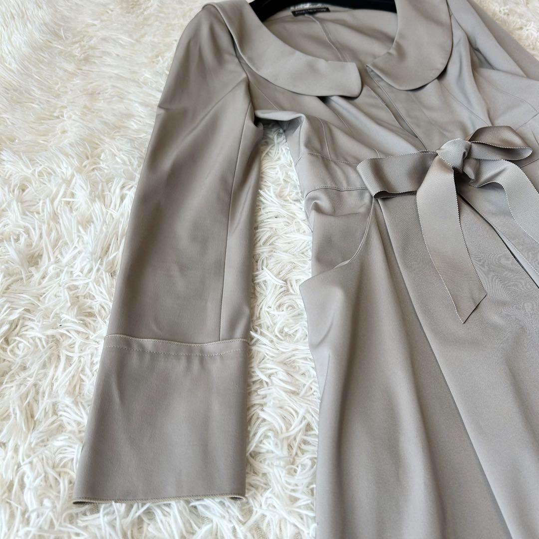 フォクシーニューヨーク 丸襟 Ａライン トレンチコート ベージュ 38