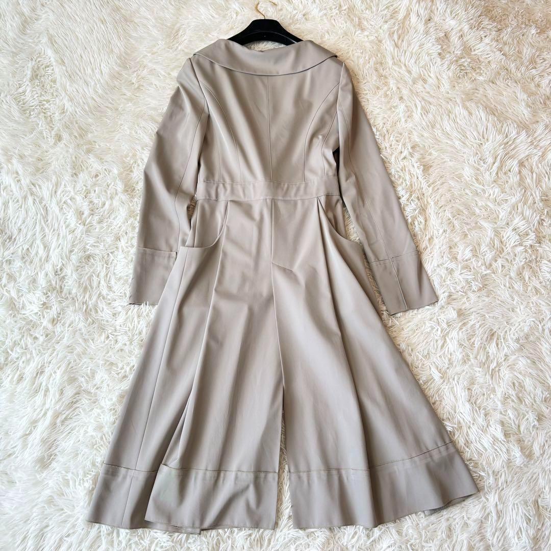 フォクシーニューヨーク 丸襟 Ａライン トレンチコート ベージュ 38