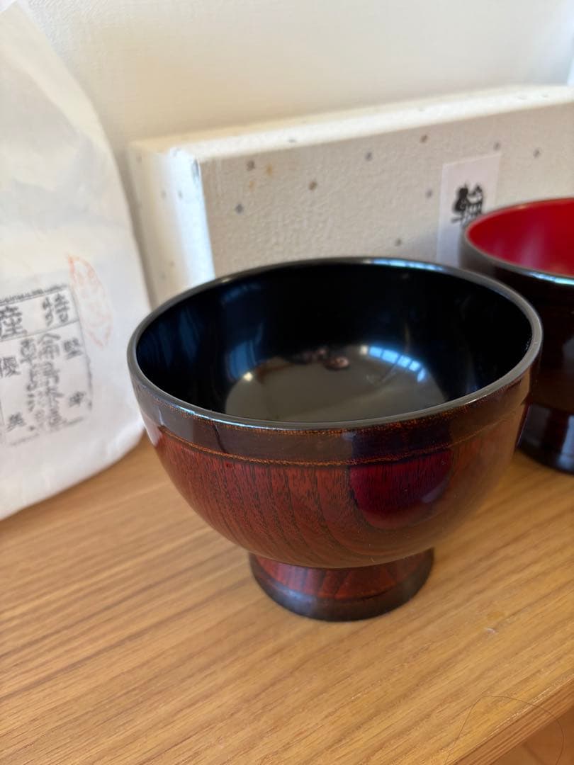 輪島塗り　合鹿椀　2個セット