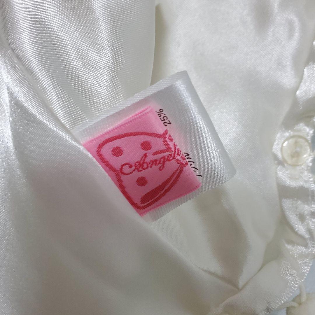 Angelic Pretty ラブリィポンポンファーケープ 白×ピンク