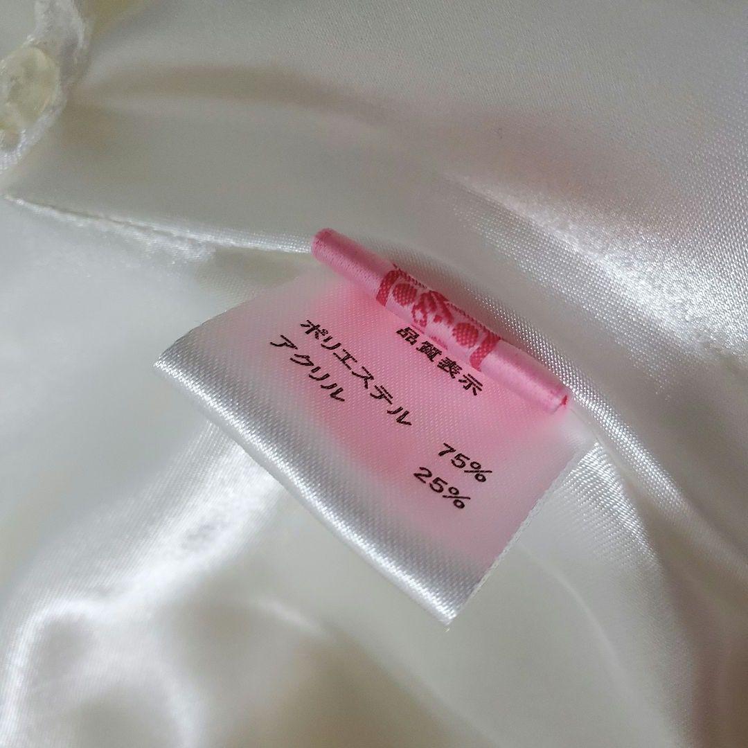 Angelic Pretty ラブリィポンポンファーケープ 白×ピンク