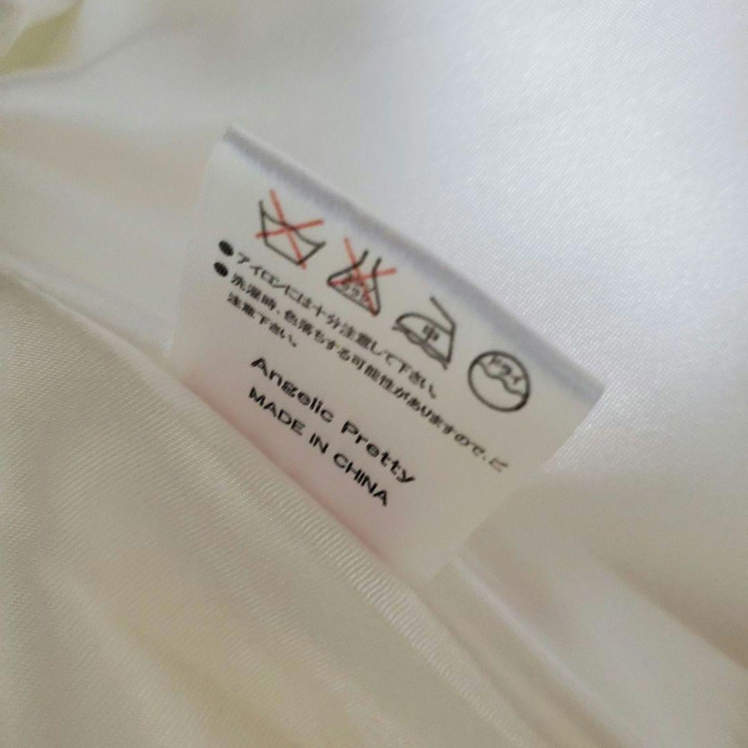 Angelic Pretty ラブリィポンポンファーケープ 白×ピンク