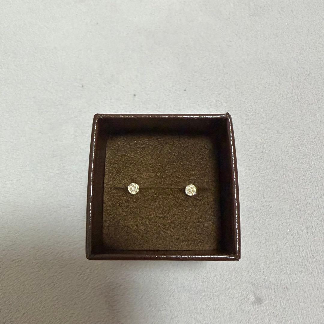K10ダイヤモンドピアス