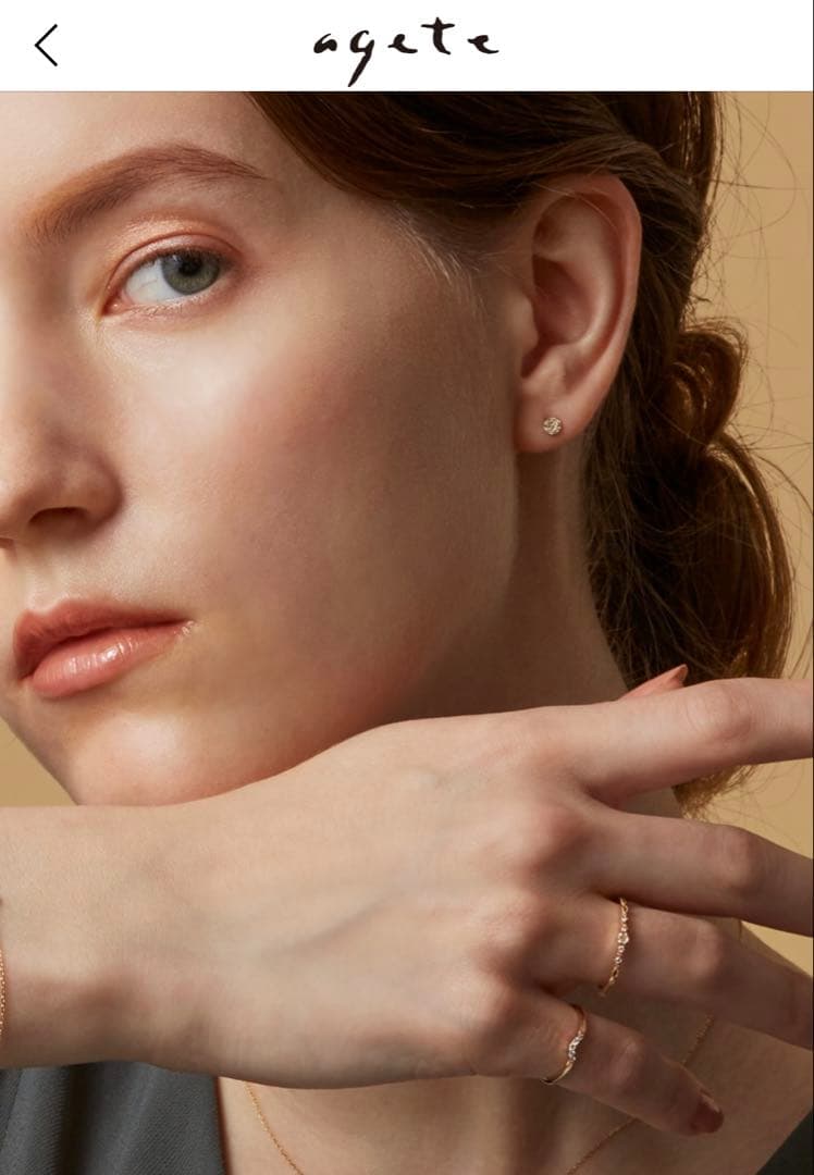 K10ダイヤモンドピアス