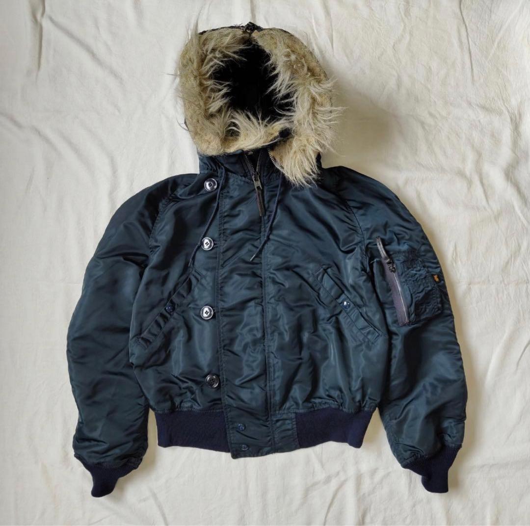 90s アメリカ製 アルファalpha N2-B フライトジャケット N2B M