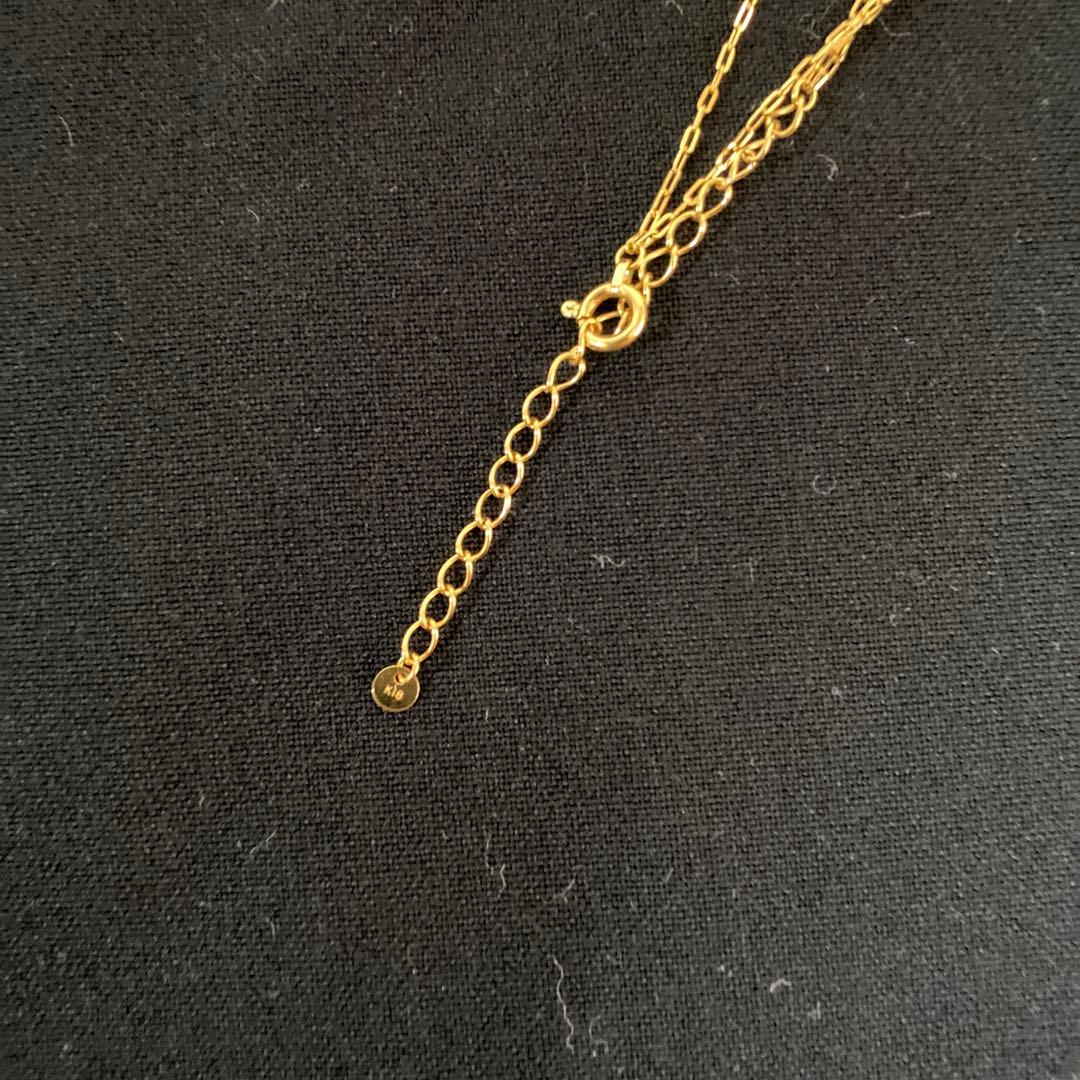 K18（YG） フロントデザインネックレス