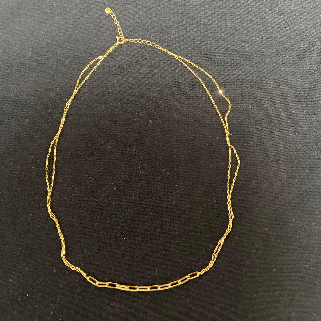 K18（YG） フロントデザインネックレス