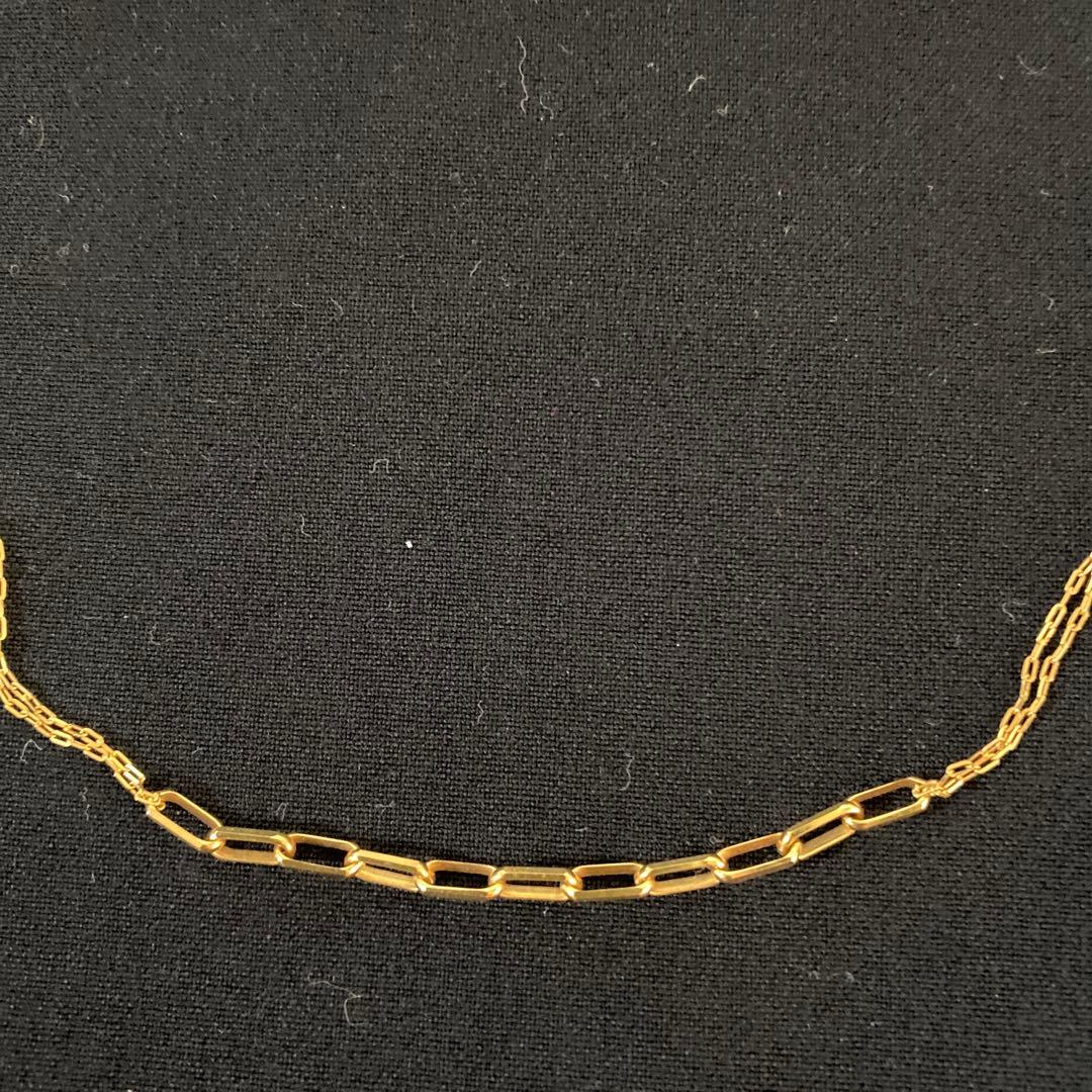 K18（YG） フロントデザインネックレス