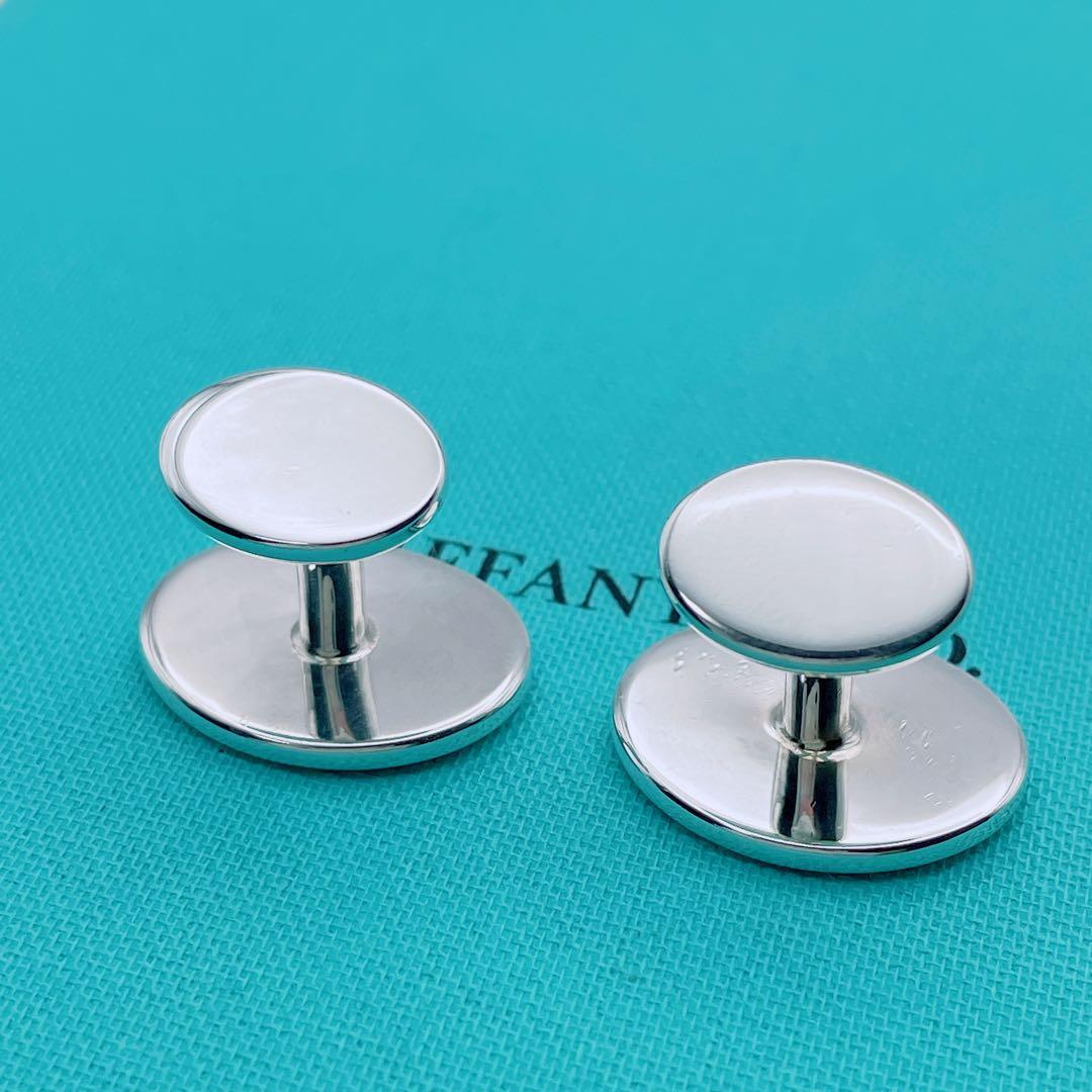 Tiffany & Co. カフスボタン　オーバル　リターントゥ　シルバー925