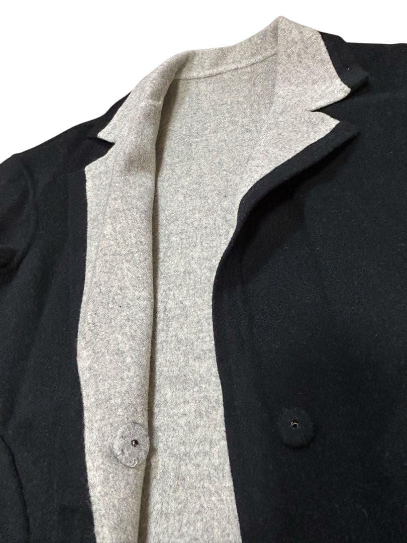 C6539【ADORE】 リバーシブル チェスターコート ウール カシミヤ S