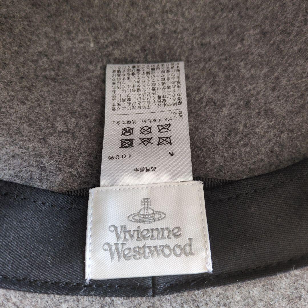 Vivienne Westwoodグレー ウール・フェルト 山型ハット
