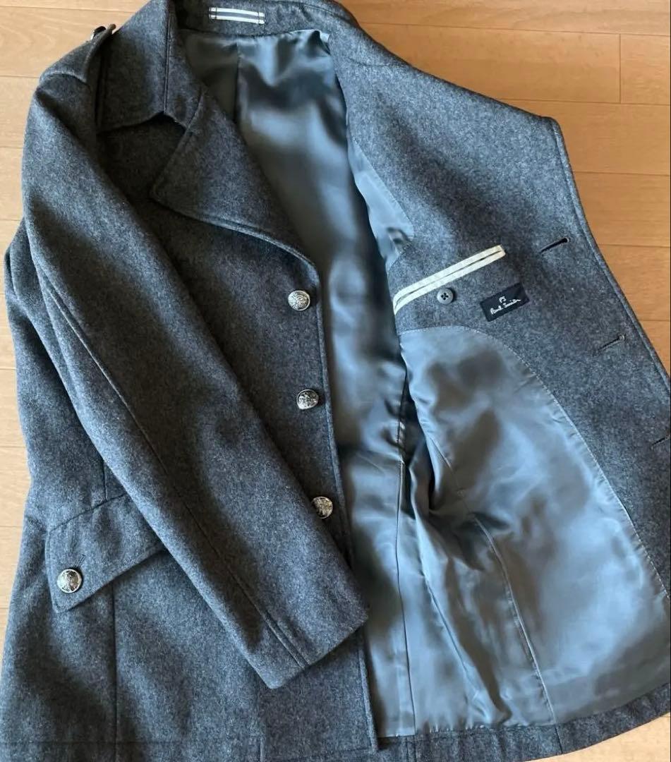 ⭐️美品ポールスミスカシミヤ混ウールピーコートPコート M