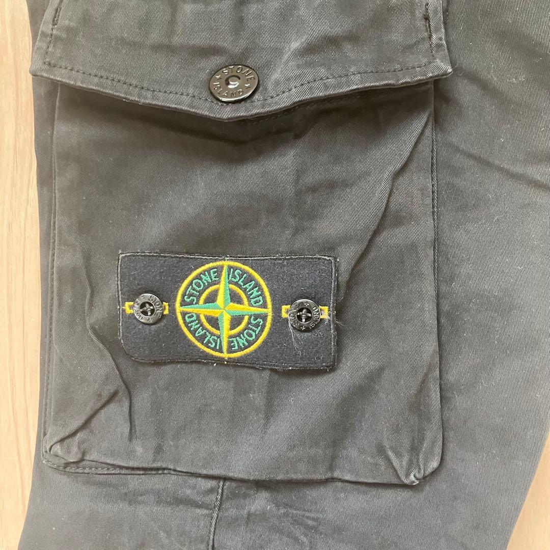 STONE  ストーンアイランド　ブラック カーゴパンツ　W29