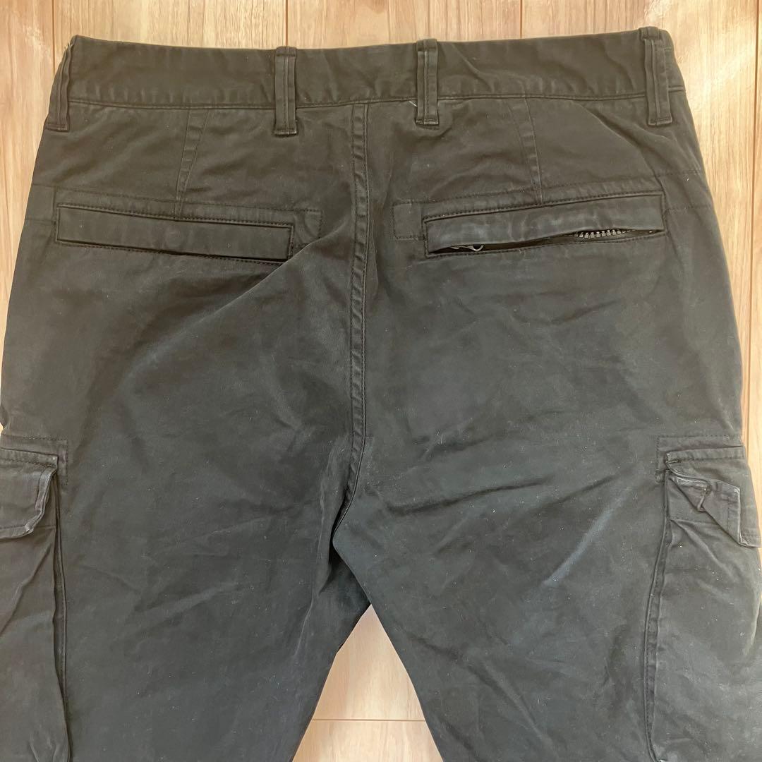 STONE  ストーンアイランド　ブラック カーゴパンツ　W29