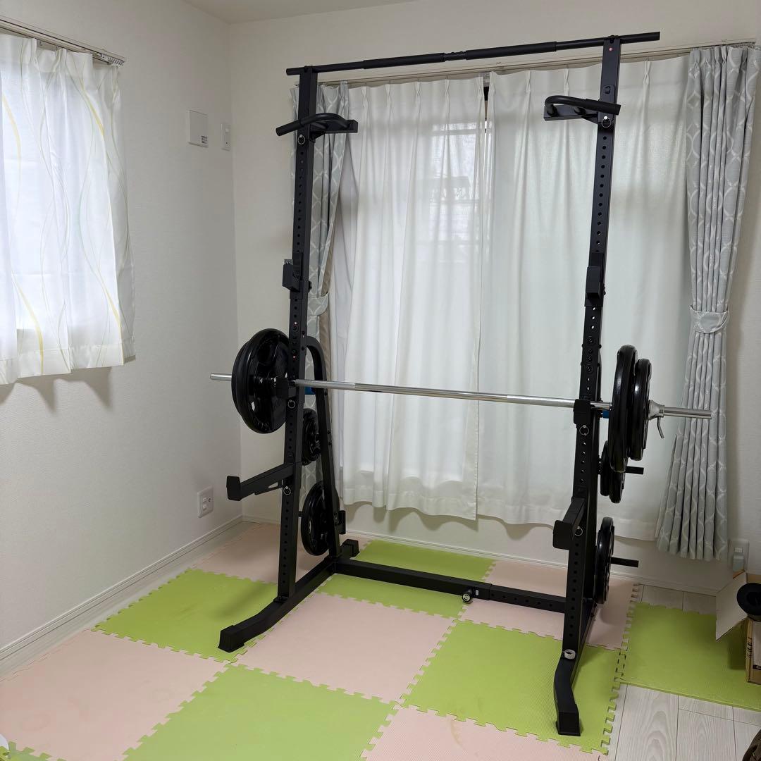 【引取限定】　バーベルラック ベンチプレスセット　ダンベル　筋トレ　トレーニング