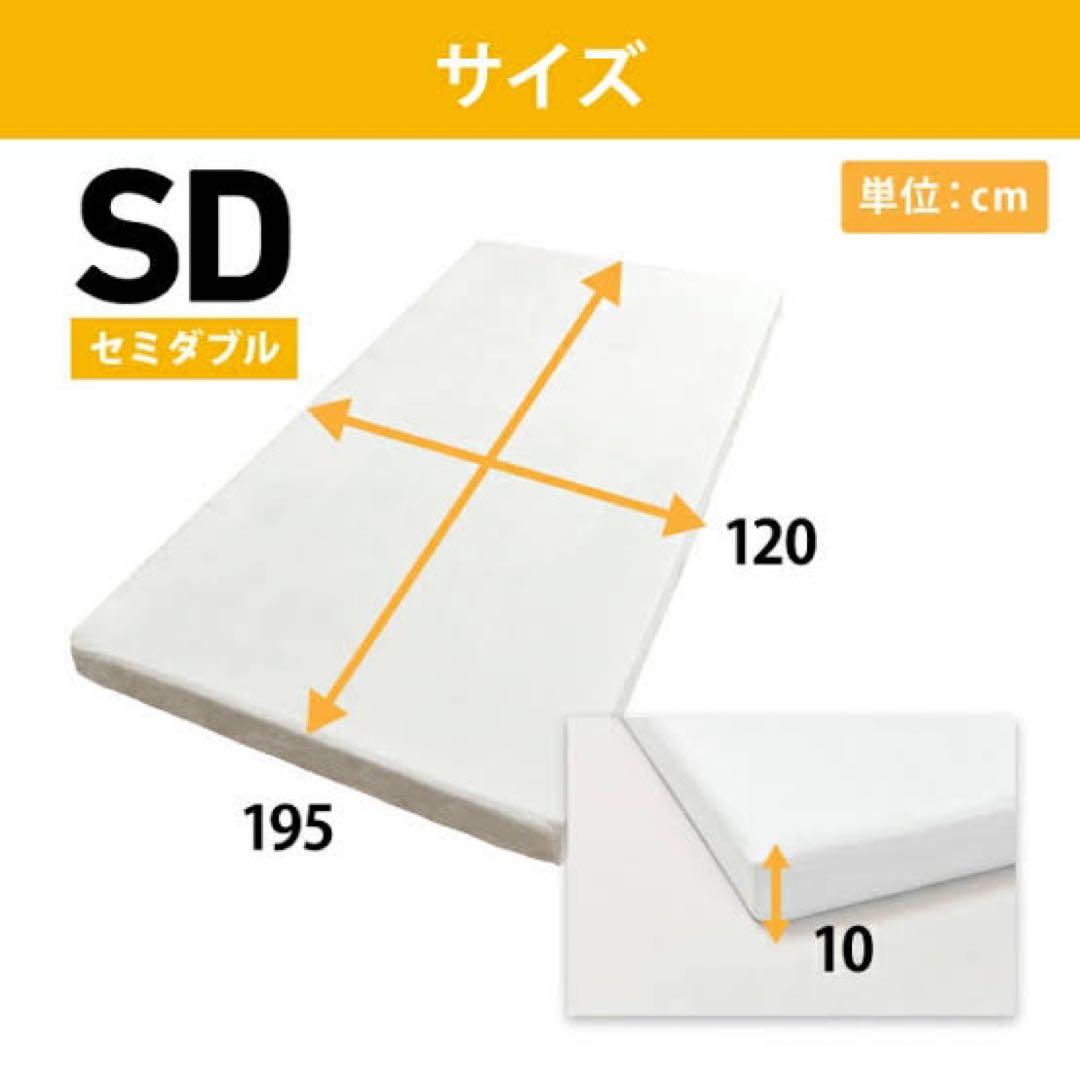 【送料込】セミダブル モットンマットレス