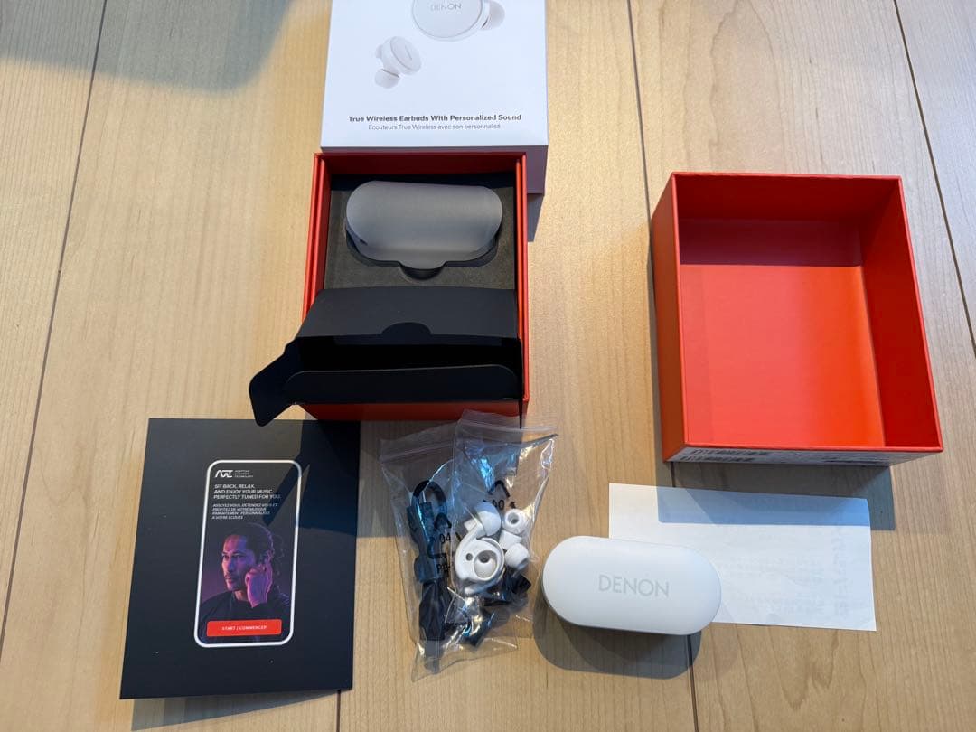 Denon PerL Pro ワイヤレスイヤホン　ホワイト