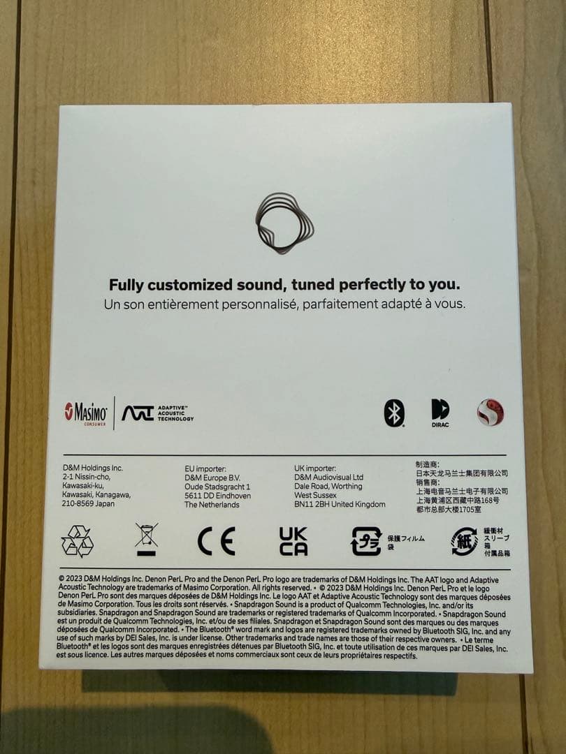 Denon PerL Pro ワイヤレスイヤホン　ホワイト