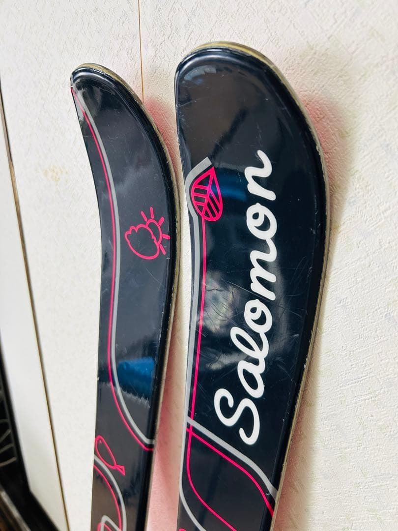 【専用】サロモン Le Ciel 141cm スキー板 ビンディング ストック